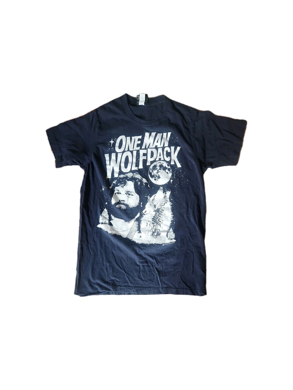 One Man Wolfpack The Hangover Movie Blue Shirt Ripple Junction Adult Large